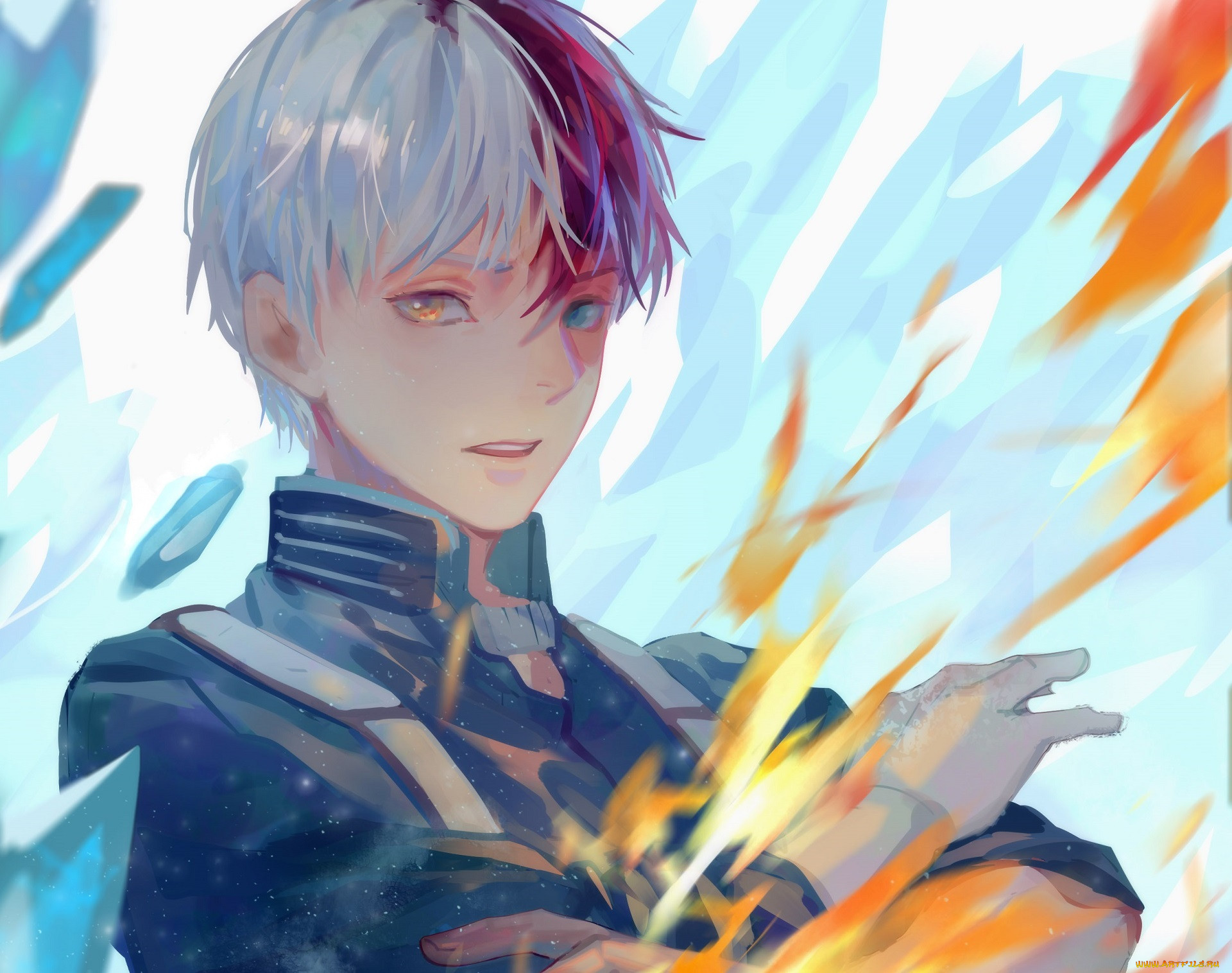 , boku no hero academia, boku, no, hero, academia, todoroki, shouto, fanart, from, pixiv